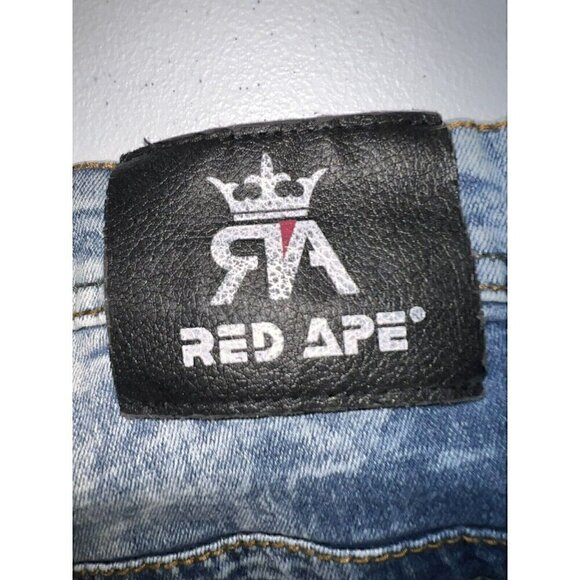 Red Ape Denim Jeans Stonewash 46/26 Stretchy, Stylish, Hip Hop - Picture 6 of 11